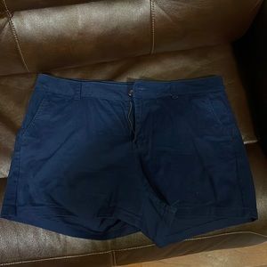 a.n.a navy twill shorts